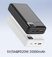 5V/3A & PD20W Heated Vest Battery Pack 20000mAh