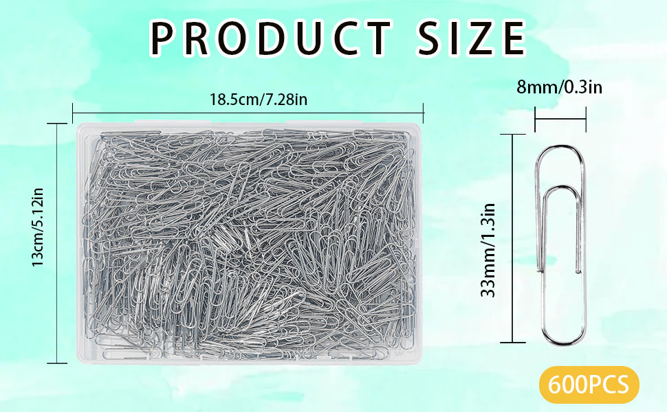 silver paper clips