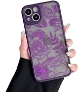 XIZYO for iPhone 13 Case, Floral Rose Cute Phone Case for Women Girls Aesthetic Pattern Print Sli...