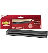 Command Cord Organizer Channel, 1 Channel with 8 Strips, 10" Cord Storage Space, Black, Great for...