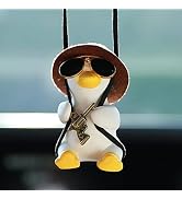 Cool Swinging Duck Car Hanging Ornament, Pendant Interior Rearview Mirror Decoration and Car Rear...