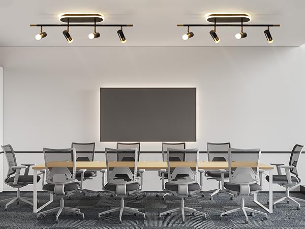 track lighting fixtures ceiling 4 light balck