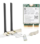EDUP WiFi 7 Card BE6500 M.2 2230 Wi-Fi 7 Wireless Network Card for Desktop, Bluetooth 5.4 Tri-Ban...