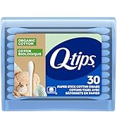Q-tips Organic Cotton Swabs Travel Size Toiletries, for Baby, Beauty and First Aid, 100% Organic ...