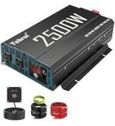 MKLIHFD 2500W Pure Sine Wave Inverter 12V DC to 110V AC Converter for Home, RV, Truck, Off-Grid S...
