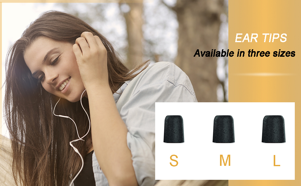 You will receive 3 pairs eartips includes 1 small,1 medium and 1 large.