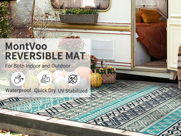 Outdoor Rug Waterproof 5x8 6x9 8x10 Outdoor Patio Rug