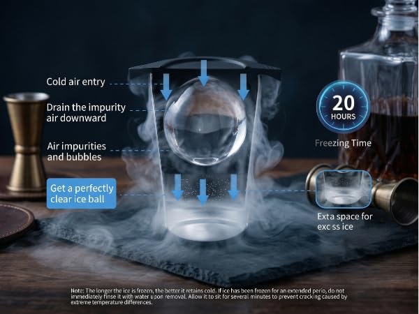 Clear Ice Cube Maker for Whiskey &amp;amp; Cocktails