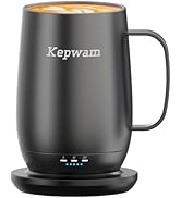 Kepwam Heated Coffee Mug T2-Plus, 20oz Leading Large Capacity Self Heating Coffee Mug, Up to 8 Hr...