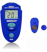 allsun Paint Thickness Gauge Automotive Digital Car Coating Thickness Meter Calibration Data Hold...