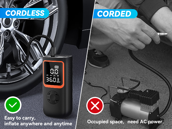 tire inflator air compressor portable air compressor bike pump ball pump