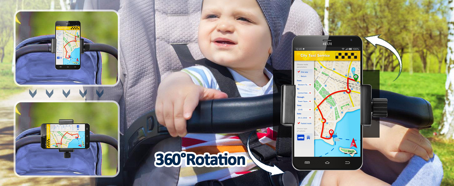 phone holder for stroller
