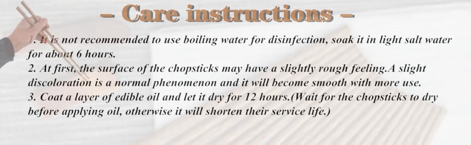 The Chinese styled wooden chopsticks are good choices for kitchen.