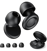 JUSTRVN Earplugs for Sleeping,2 Pairs of Noise Reduction Earplugs for Concert&amp;Study, Hearing Prot...