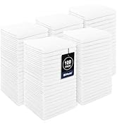 UNIMADE Washcloths Bulk - 100 Pack - Face Towels (12" x 12"), Multi-Purpose Microfiber Cleansing ...