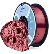 ZIRO Silk PLA Filament 1.75mm,3D Printer Filament PLA Silky Series 1.75mm 1KG(2.2lbs),Red