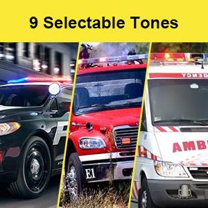 9 Selectable Tones