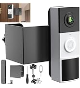 Anti-Theft Video Doorbell Mount with Tapo, Doorbell Camera Mount, Adjustable No-Drill Mounting Br...