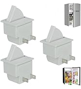 3 - Pack Universal Refrigerator Door Light Switch, 2 - Pin Momentary Operation Replacement Contro...