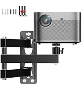 Foldable Projector Wall Mount Universal Adjustable Wall Projector Mount 1/4" Screw, Adjustable Ti...