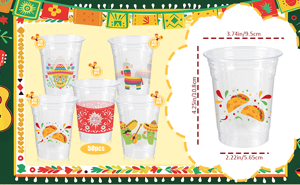 Hawaiian Luau Party Decorations Cups