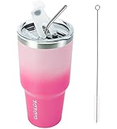 BJPKPK 30 oz Tumbler With Lid And Straw Travel Coffee Mug Stainless Steel Insulated Thermal Tumbl...