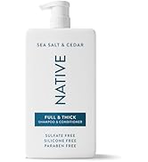 Native Full &amp; Thick 2-in-1 Shampoo &amp; Conditioner Sea Salt &amp; Cedar 36 fl Oz.