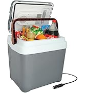 Koolatron Thermoelectric Iceless 12 Volt Cooler 26 qt (24 L), Electric Portable Car Cooler with D...