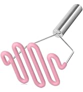 Urbanstrive Non-Scratch Silicone Potato Masher Kitchen Tool, Potatoes Masher Potato Masher Stainl...