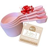 2 in 1 Measuring Cups and Spoons Set - Nesting Measuring Cups for Easy Storage - Keep Your Measur...