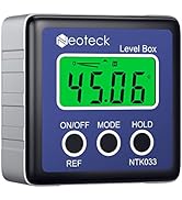 Neoteck Digital Angle Finder LCD Digital Angle Gauge Waterproof Protractor Inclinometer Bevel Box...