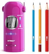 AFMAT Electric Pencil Sharpener, Fully Automatic Pencil Sharpener for Classroom, 7-11.5mm Colored...