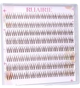 Brown Lash Clusters Natural Eyelash Clusters Eyelash Extensions 9-11MM DIY Lash Extension 96pcs I...