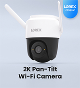 Lorex 2K Pan-Tilt Outdoor WiFi Security Camera | 360° View | Auto-Tracking | Color Night Vision |...