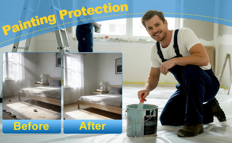 Painters Plastic Drop Cloth