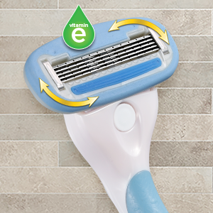 Solimo Women's 5 Blade razor for face legs armpits smooth shave refill cartridge