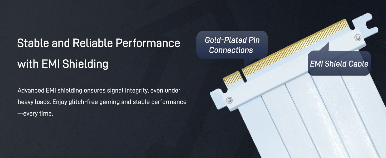 LetLinkSo Gen4 PCIe 4.0 Riser Cable x16 Flexible Extension 90 Angle Adapter fishtail for vertical