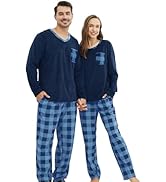 PJGGZ Matching Pajamas for Couples, Mens and Womens Buffalo Plaid Pajamas Set Long Sleeve Pjs Sof...