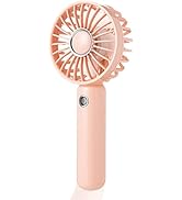 RNKRUN Mini HandHeld Portable Fan, Small Personal Battery Operated Fan Lash Fan Quiet usb Recharg...