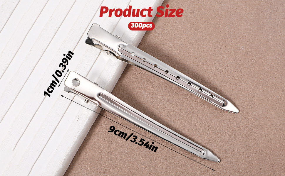 3.5" Rustproof Metal Alligator Curl Clips