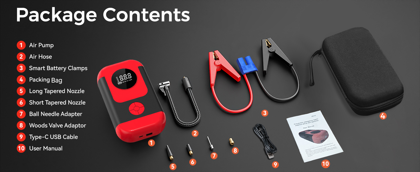 air compressor jump starter combo