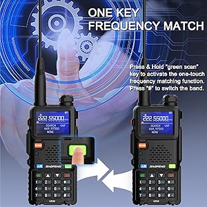 BAOFENG 5RM 10W Ham Radio Multi-Band Two Way Radio NOAA Weather Receiver Handheld Walkie Talkies