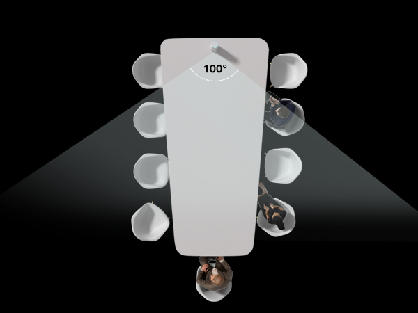 White plastic guitar-style tuning head with '100°' label. Six tuning pegs visible against a dark background, with light reflections on the pegs.