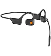 IHAO Open Ear Air Conduction Bluetooth Headphone Dual Mic Rotatable Boom Mic Active Noise Cancell...