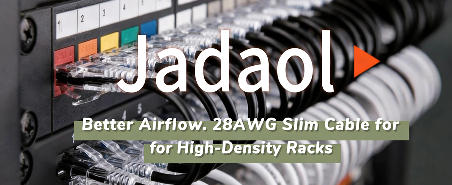 Why Choose Jadaol 28AWG Slim Patch Cables?