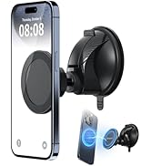 PROfezzion Magnetic Shower Mirror Phone Holder Reusable Suction Cup Phone Mount Compatible with i...