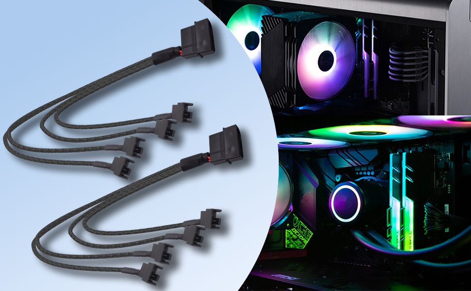 Computer case lighting effect