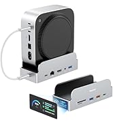 RayCue SmartDock Pro for Mac mini M4 Dock Stand with M.2 NVMe SSD Enclosure, 4K 60Hz HDMI, 10Gbps...