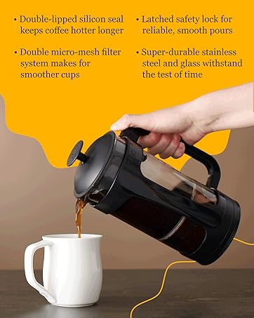 ESPRO French Press pouring coffee to cup