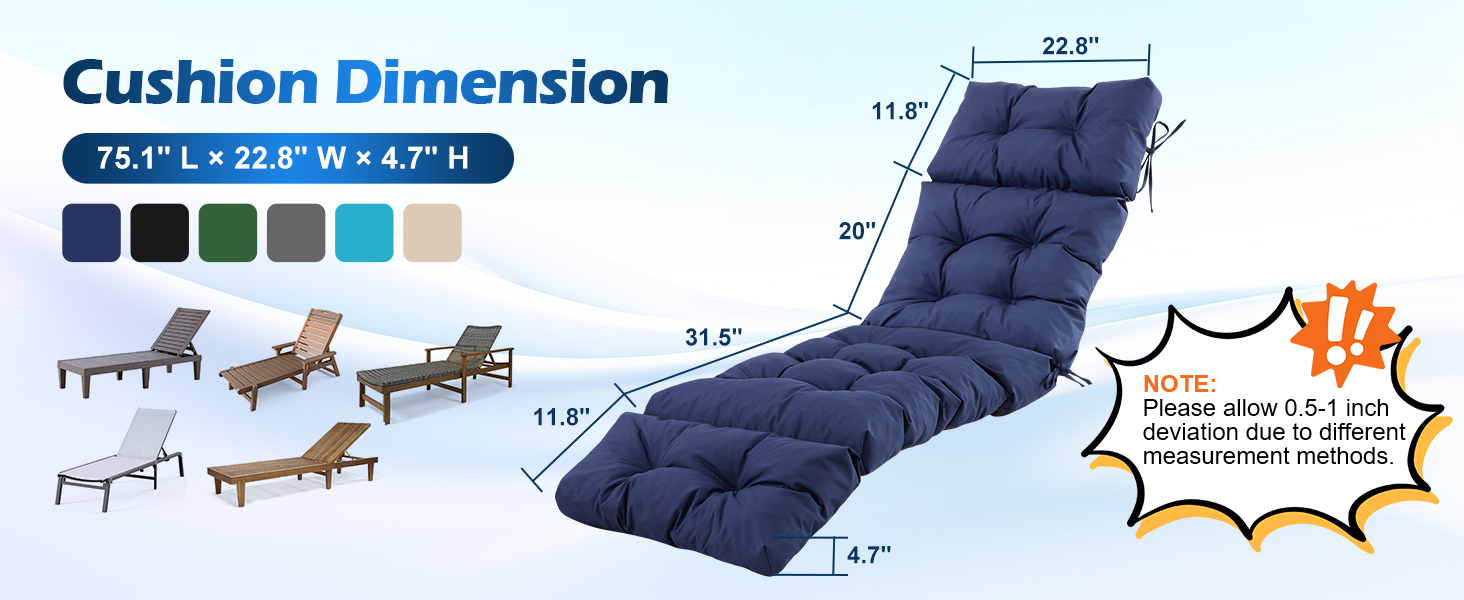 outdoor lounge chair cushions